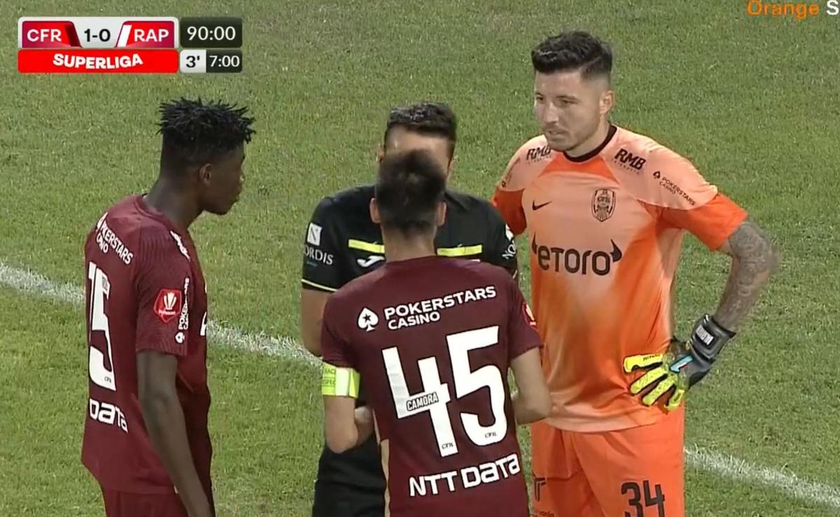 FOTO CFR Cluj - Rapid, penalty cu VAR la ultima fază 16.07.2022