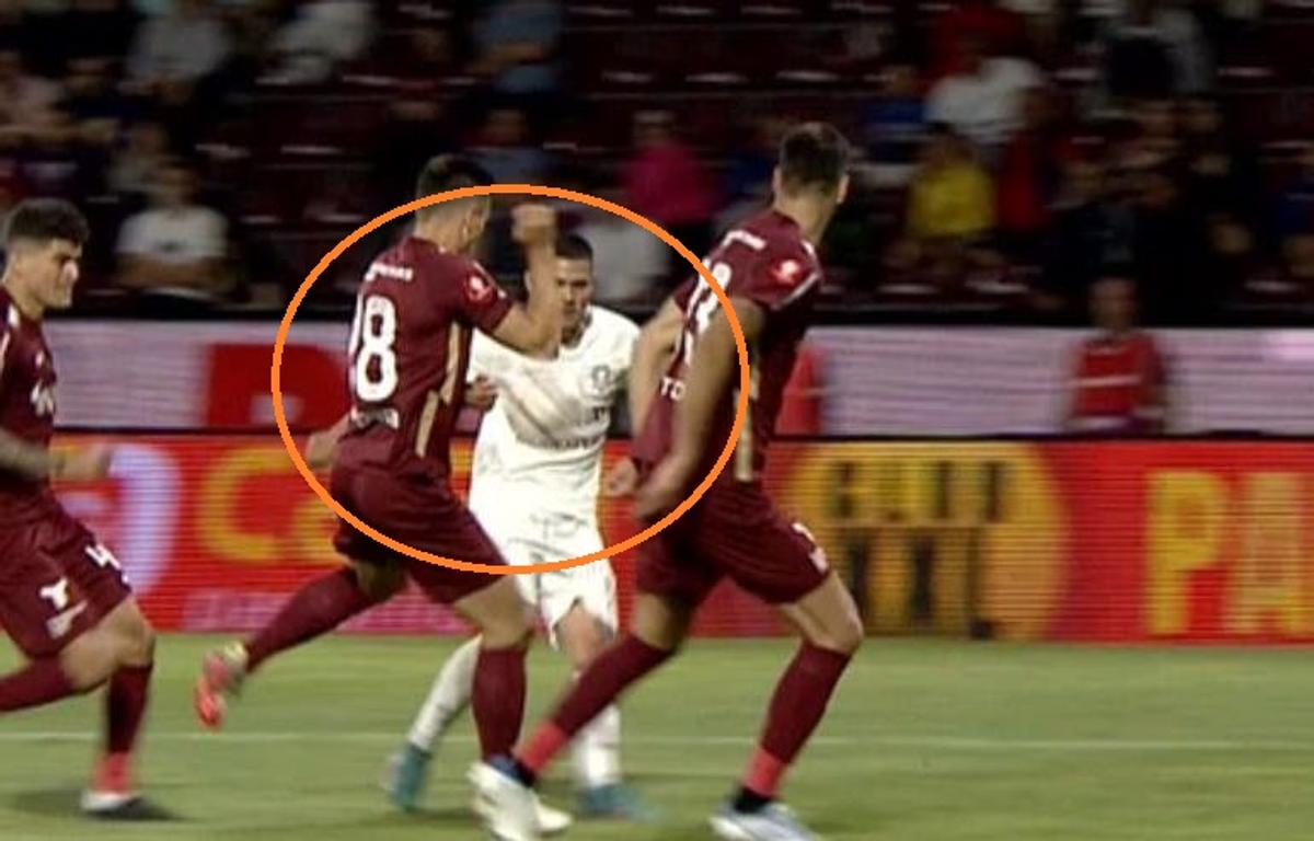 FOTO CFR Cluj - Rapid, penalty cu VAR la ultima fază 16.07.2022