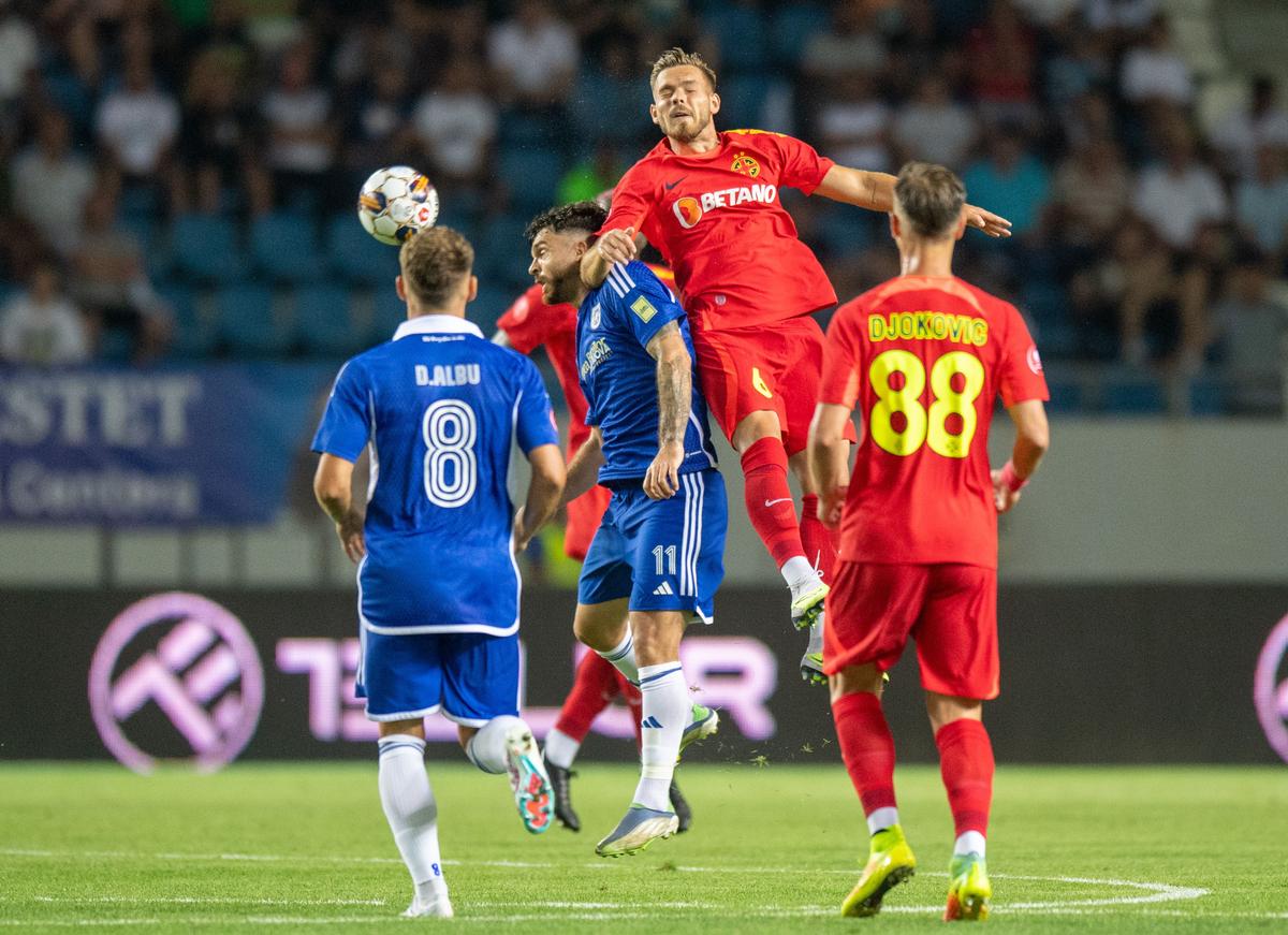 Sperietură pentru FCSB! Darius Olaru, înlocuit în prelungirile primei reprize