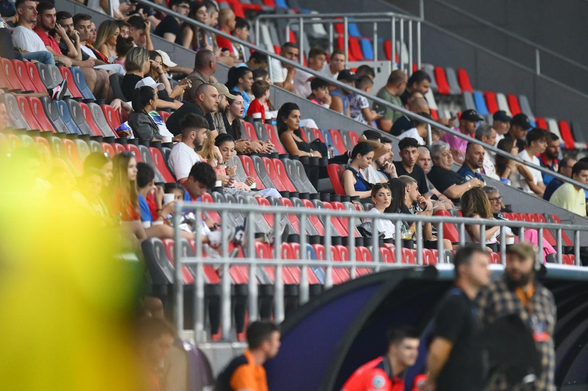 Numărul OFICIAL al spectatorilor prezenți în Ghencea, la meciul FCSB - Virtus, din preliminariile Ligii Campionilor