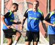 William Baeten, în dreapta, la antrenamentul celor de la FCSB/ FOTO: Facebook @ FCSB