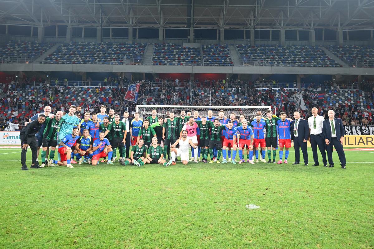 Momente speciale la finalul partidei dintre FCSB și Virtus / 16.07.2024