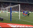 Golul de 4-0 al lui Miculescu din FCSB - Virtus. Captură: Voyo