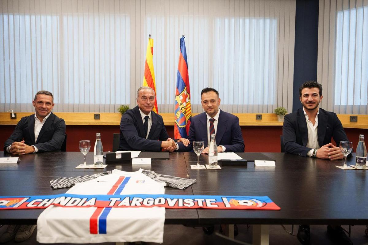 Parteneriat Chindia Târgoviște și Barcelona / foto: Facebook