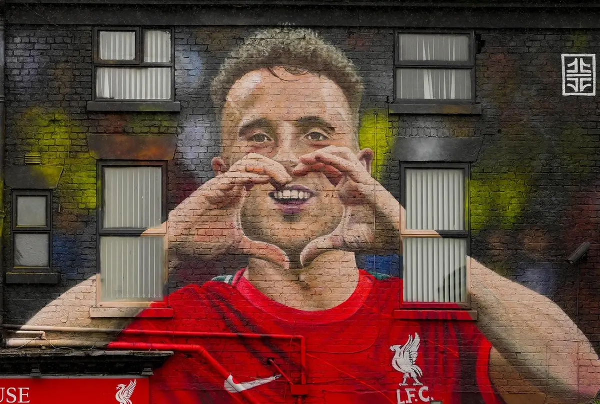 Gest emoționant în memoria lui Diogo Jota: imaginea apărută pe o clădire din Liverpool