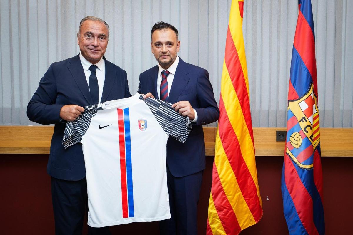 Parteneriat Chindia Târgoviște și Barcelona / foto: Facebook