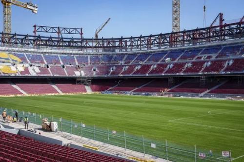 Macaralele lucrează de zor la ultimul inel al noului Spotify Camp Nou / Foto: X Barcelona