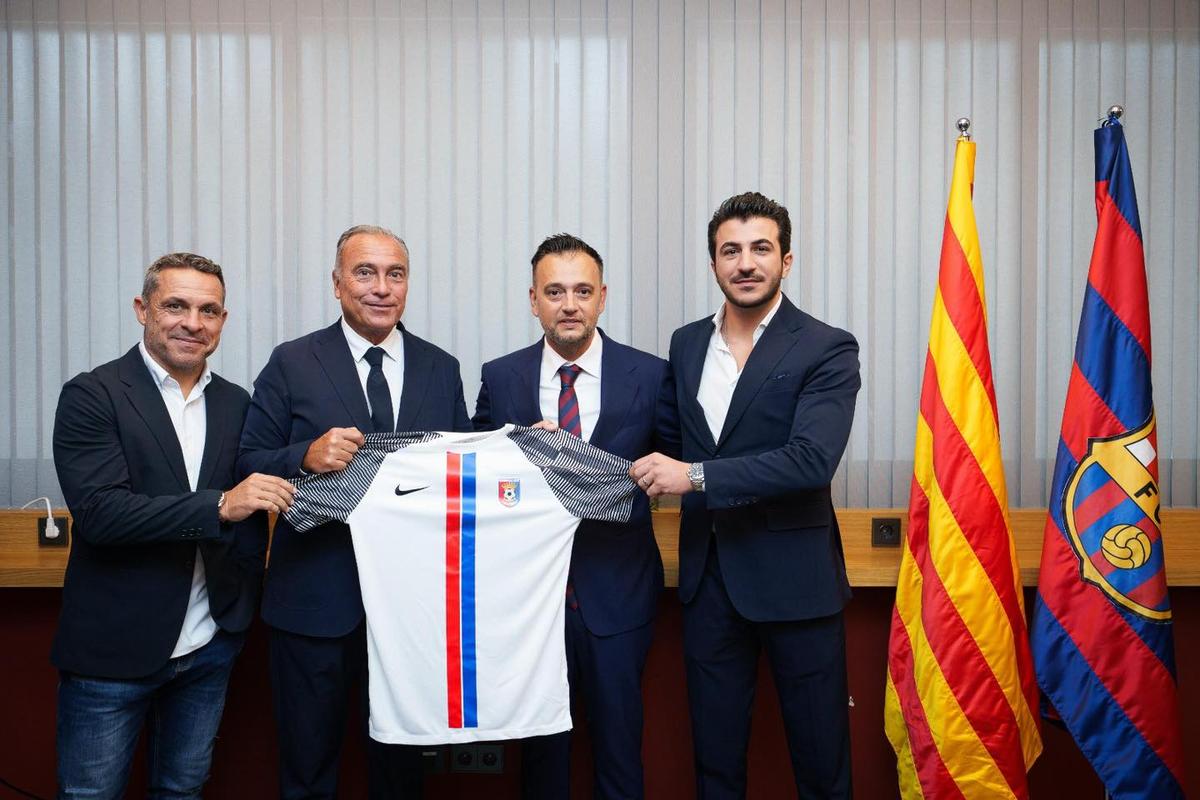 Parteneriat Chindia Târgoviște și Barcelona / foto: Facebook
