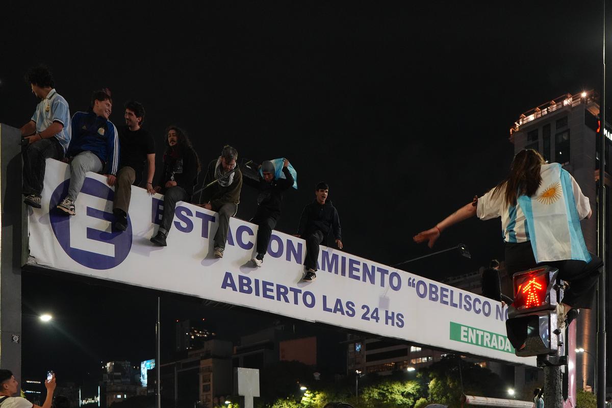 Fanii Argentinei au sărbătorit victoria împotriva Angliei