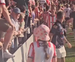 Scene îngrozitoare în timpului meciului din Europa League » În urletele copiilor speriați, suporterii au fugit pe gazon de teama ultrașilor