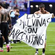 Bannerul afișat de Giovani Lo Celso după Anglia - Argentina // foto: Imago Images