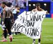 Bannerul afișat de Giovani Lo Celso după Anglia - Argentina // foto: Imago Images