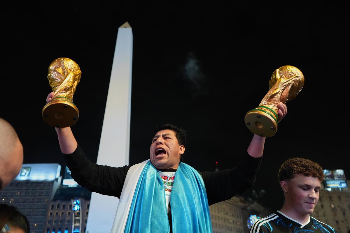Fanii Argentinei au sărbătorit victoria împotriva Angliei