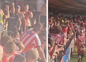 Scene îngrozitoare în timpului meciului din Europa League » În urletele copiilor speriați, suporterii au fugit pe gazon de teama ultrașilor bulgari