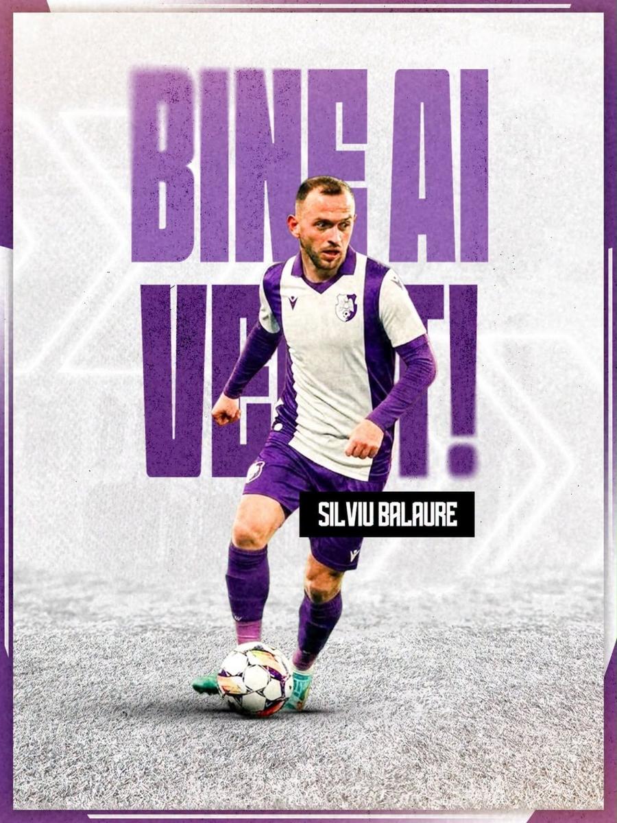 FC Argeș l-a prezentat oficial pe Silviu Balaure / Foto: Facebook FC Argeș Silviu Balaure a plecat de la Hermannstadt și a fost prezentat la altă formație din Superligă