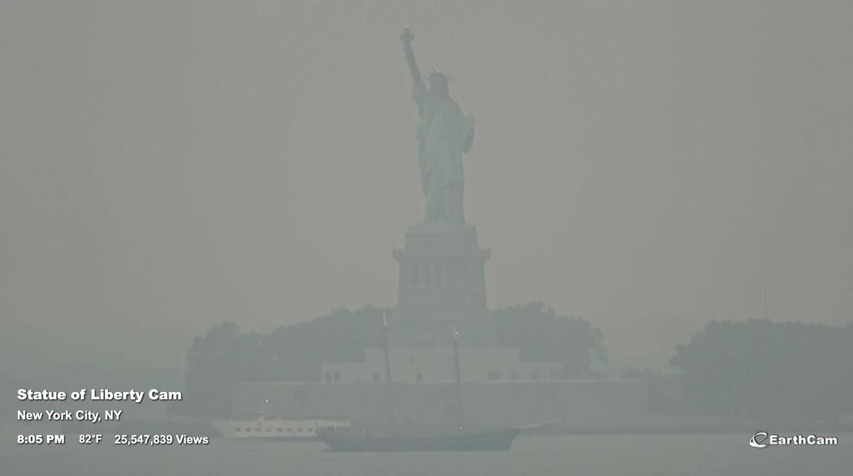 New York, orașul finalei Cupei Mondiale 2026, învăluit în fum din cauza incendiilor din Canada