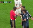 Minutul 89 - Amețit, John Stones se așază pe gazon. „Jucătorii Argentinei îl înconjoară pe arbitru pentru a se plânge”.