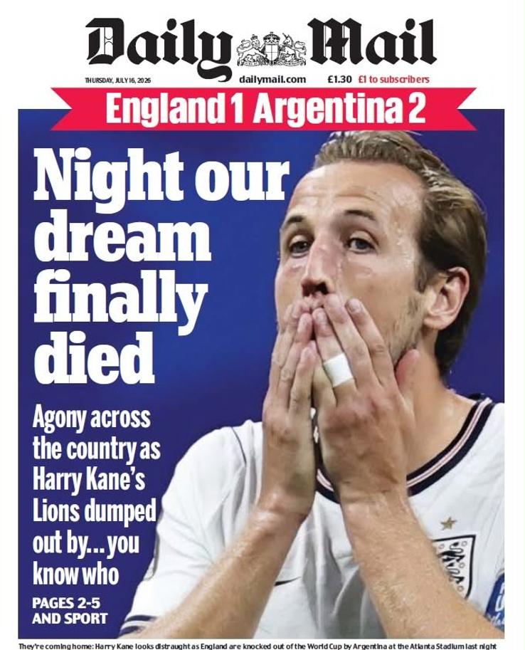 „Noaptea în care visul nostru a murit” - Daily Mail