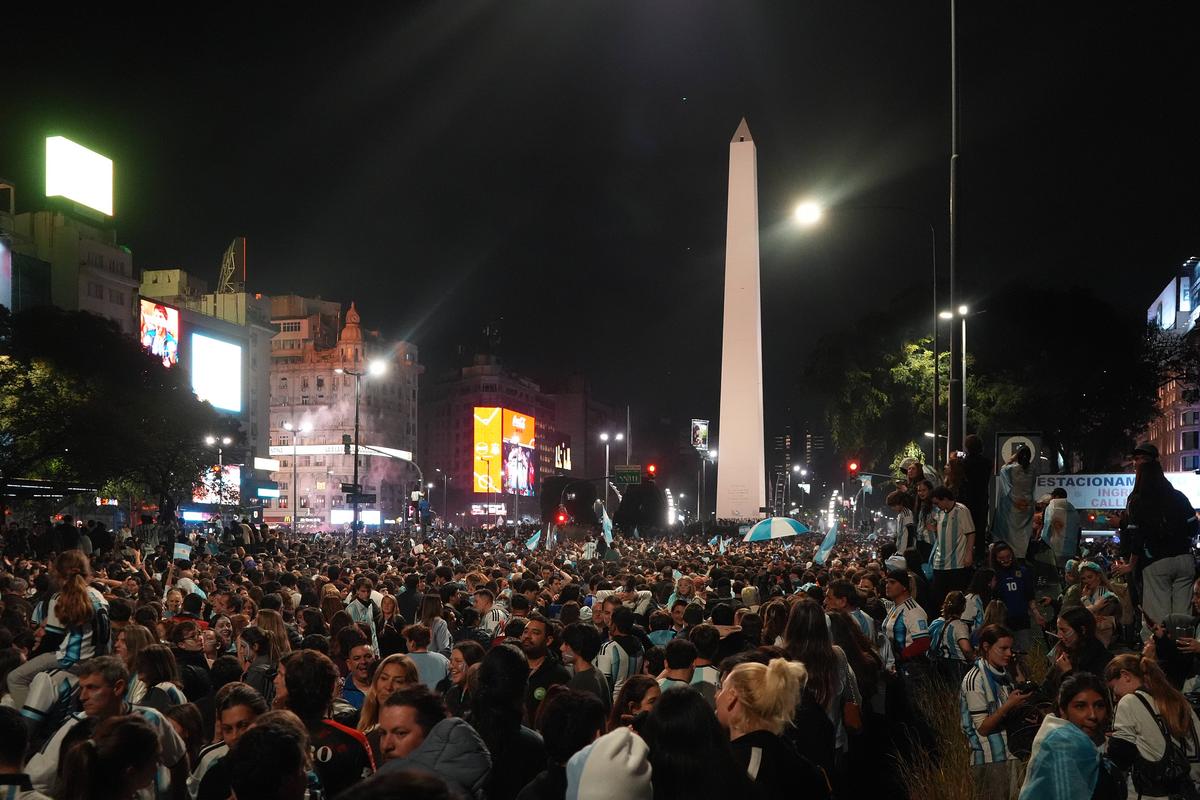 Fanii Argentinei au sărbătorit victoria împotriva Angliei