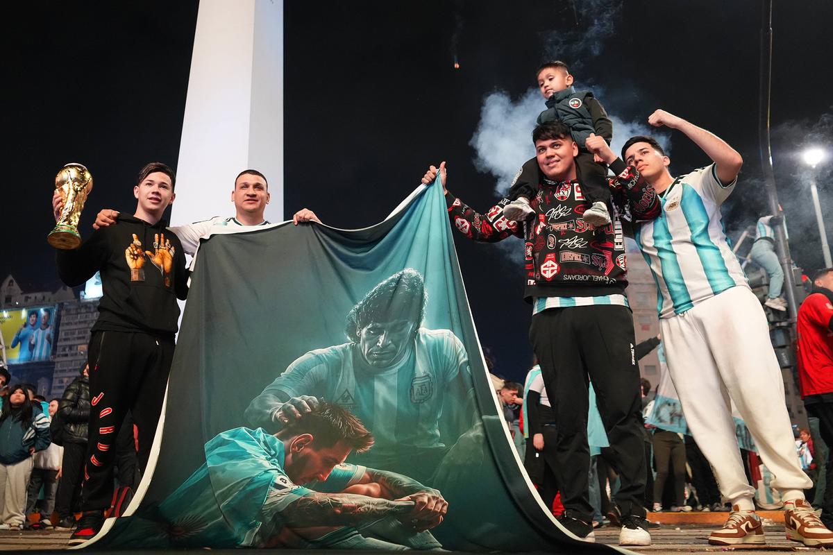 Fanii Argentinei au sărbătorit victoria împotriva Angliei