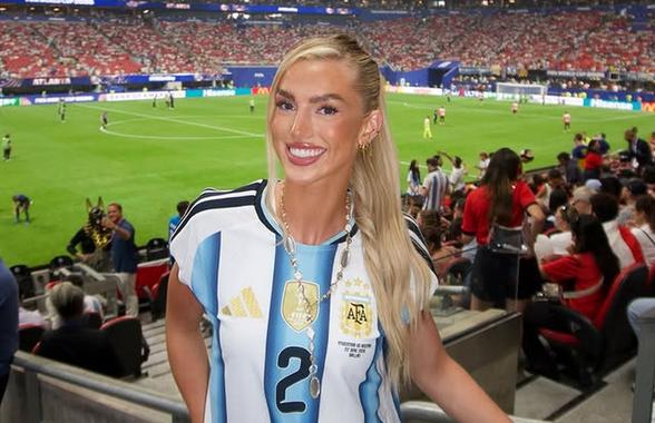 Iubita englezoaică a jucătorului argentinian a purtat tricoul sud-americanilor: „A fost o experiență nebună”