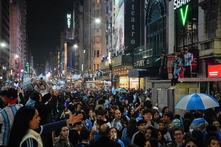 Fanii Argentinei au sărbătorit victoria împotriva Angliei