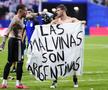 Bannerul afișat de Giovani Lo Celso după Anglia - Argentina // foto: Imago Images