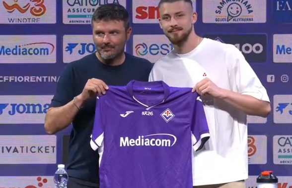 Prima conferință a lui Radu Drăgușin la Fiorentina » A fost pus față în față cu declarațiile lui Florin Manea: „Vă explic”