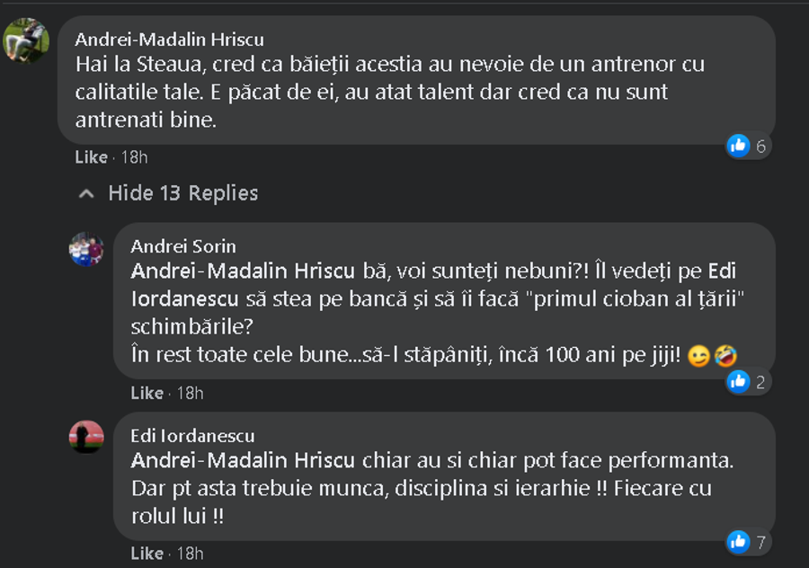„Hai la Steaua!” » Răspunsul lui Edi Iordănescu: „Trebuie muncă, disciplină și ierarhie”