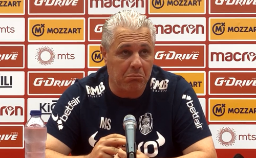 La conferința de presă premergătoare meciului cu Steaua Roșie Belgrad, Marius Șumudică a refuzat să răspundă celor 3 întrebari adresat de unul dintre trimișii speciali ai Gazetei în Austria.