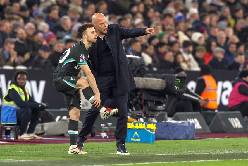 Arne Slot și Diogo Jota // foto: Imago Images