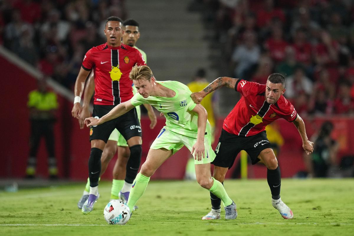 Mallorca - Barcelona, palpitant doar în prima repriză » Trei goluri și două „roșii” în prima etapă din La Liga
