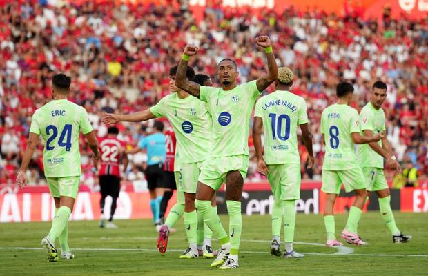 Mallorca - Barcelona, palpitant doar în prima repriză » Trei goluri și două „roșii” în prima etapă din La Liga
