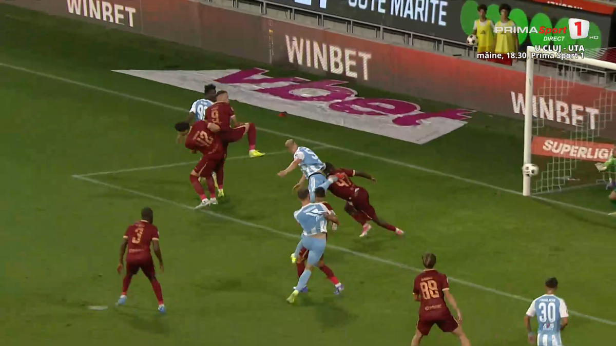 Golul de 2-0 marcat de Corvinul cu CFR Cluj