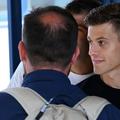 Giannis Konstantelias, pe aeroportul din Dortmund / Foto: Bild