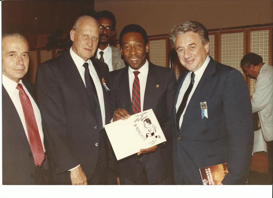 Joao Havelange, Pele si Mircea Pascu / FOTO: www.hepta.ro A murit Mircea Pascu, fostul președinte al Federației Române de Fotbal