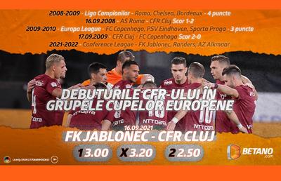 Debut pentru CFR Cluj în noua Conference League! Ce spun cotele Betano despre șansele “feroviarilor”