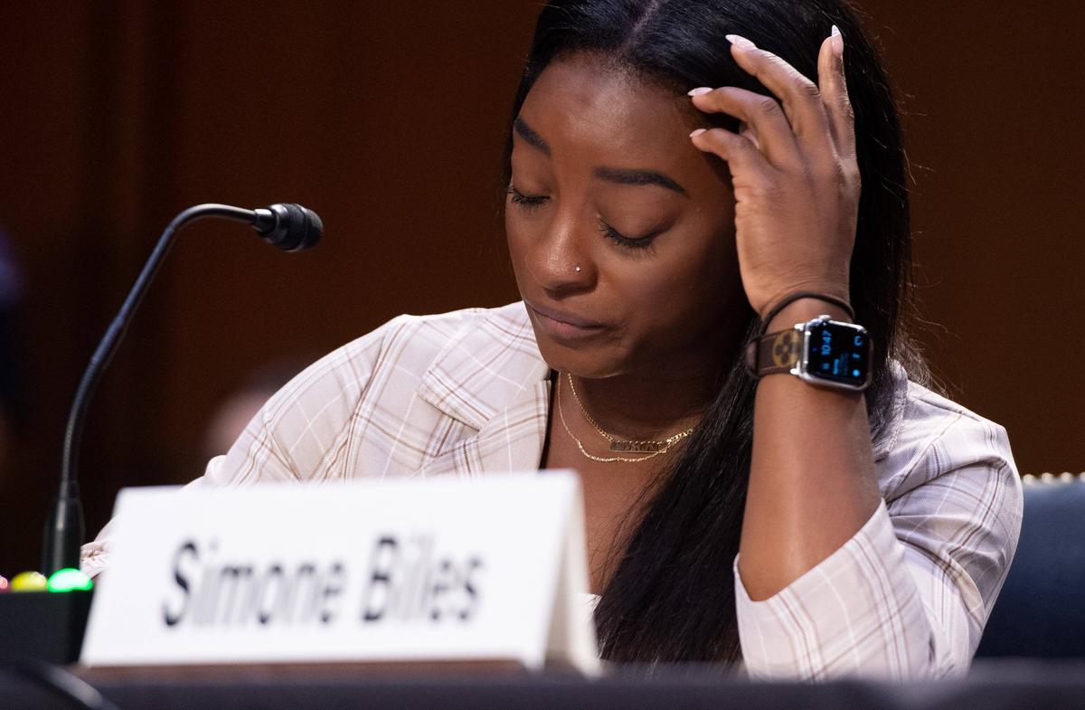 Simone Biles - tribunal