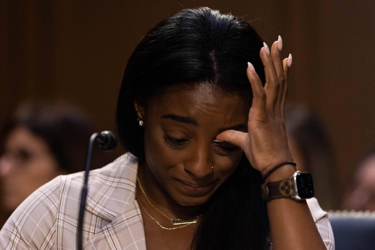 Simone Biles - tribunal