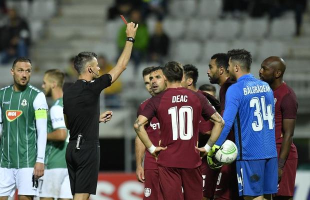 Mario Camora, gest incredibil în Jablonec - CFR Cluj » Henț intenționat la câțiva centimetri de poarta lui Bălgrădean