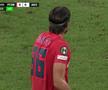 Andrea Compagno a fost trimis pe teren la pauză în confruntarea cu Anderlecht / Captură Pro TV