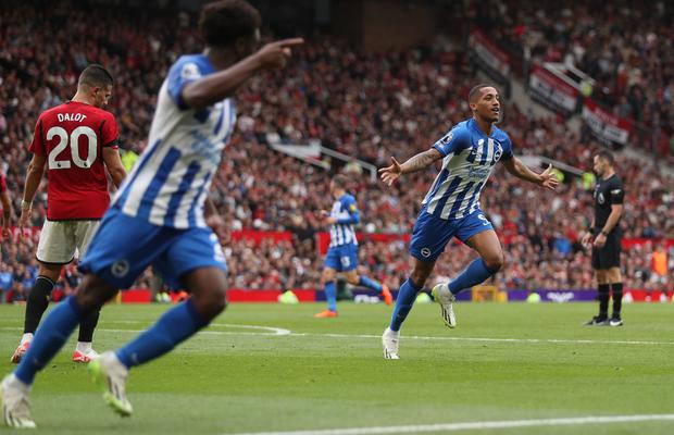 Roberto de Zerbi, recital pe „Old Trafford” » Brighton s-a distrat cu United și urcă pe podium în Premier League