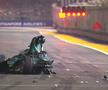 Accident înfiorător în MP de Formula 1 din Singapore » Mașina pilotată de Stroll a fost făcută praf