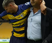 Imaginile durerii! Valentin Mihăilă s-a accidentat și nu a putut să iasă singur de pe gazon » Panică pentru Mircea Lucescu