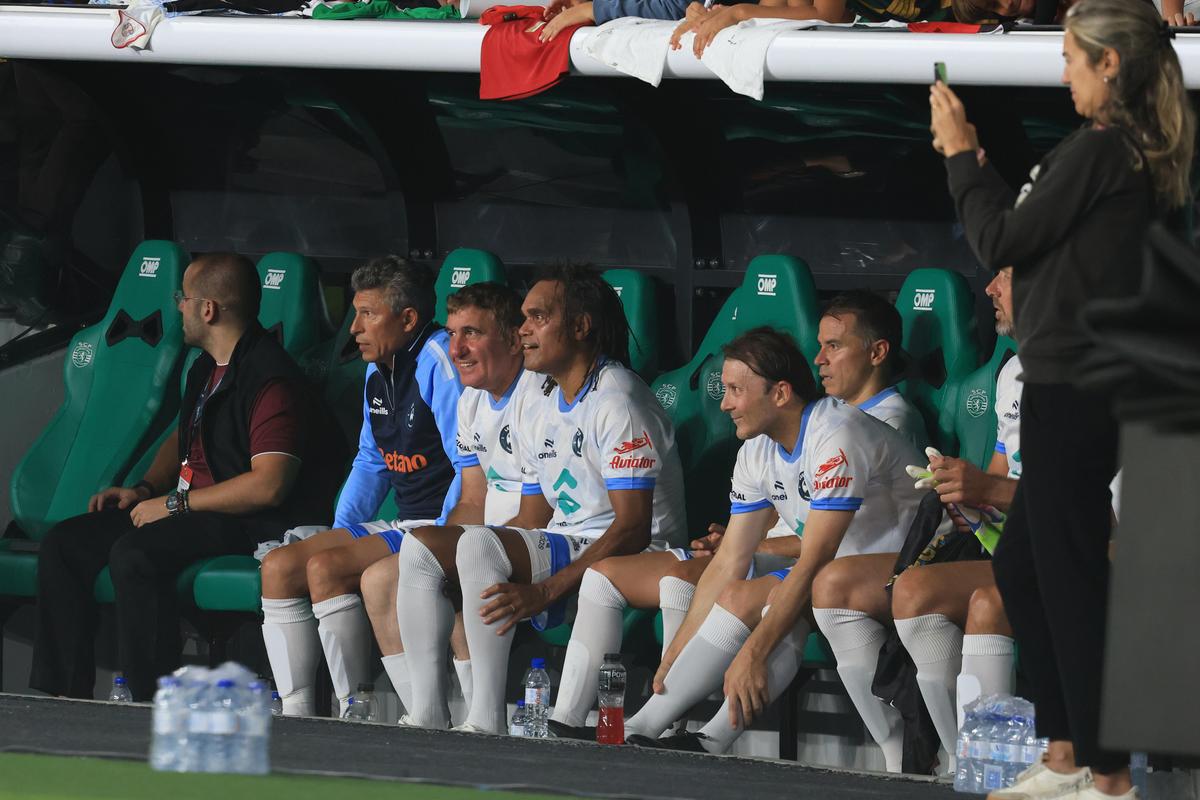 Gică Hagi la Legends Charity Game