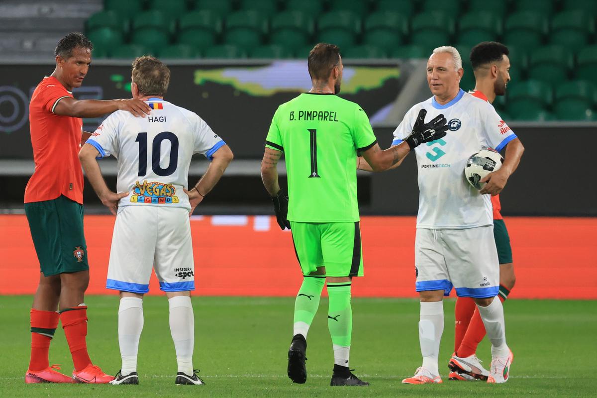 Gică Hagi la Legends Charity Game