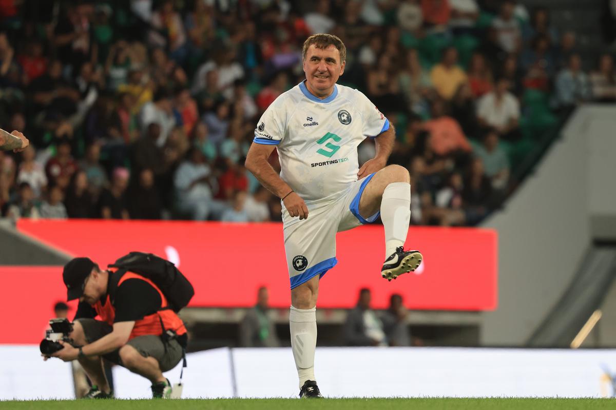Gică Hagi la Legends Charity Game