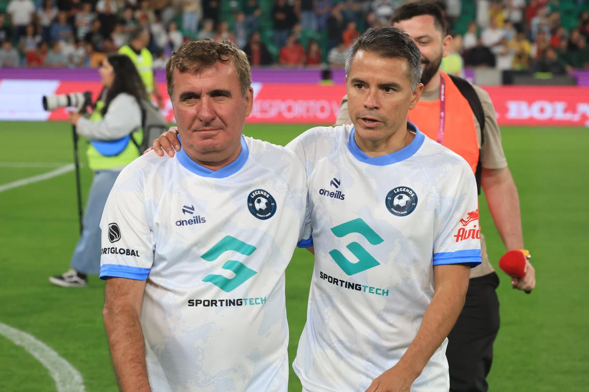 Gică Hagi la Legends Charity Game