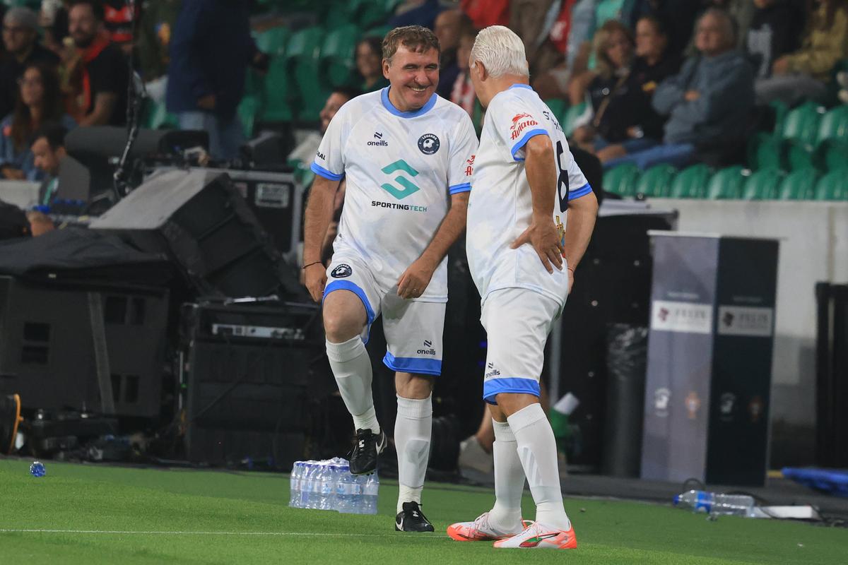 Gică Hagi la Legends Charity Game