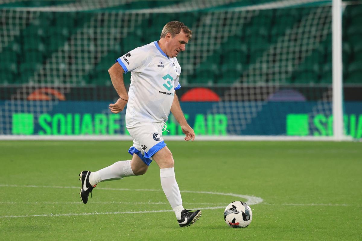 Gică Hagi la Legends Charity Game